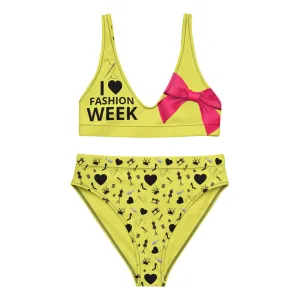 Recycled high-waisted bikini 'Fashion week'