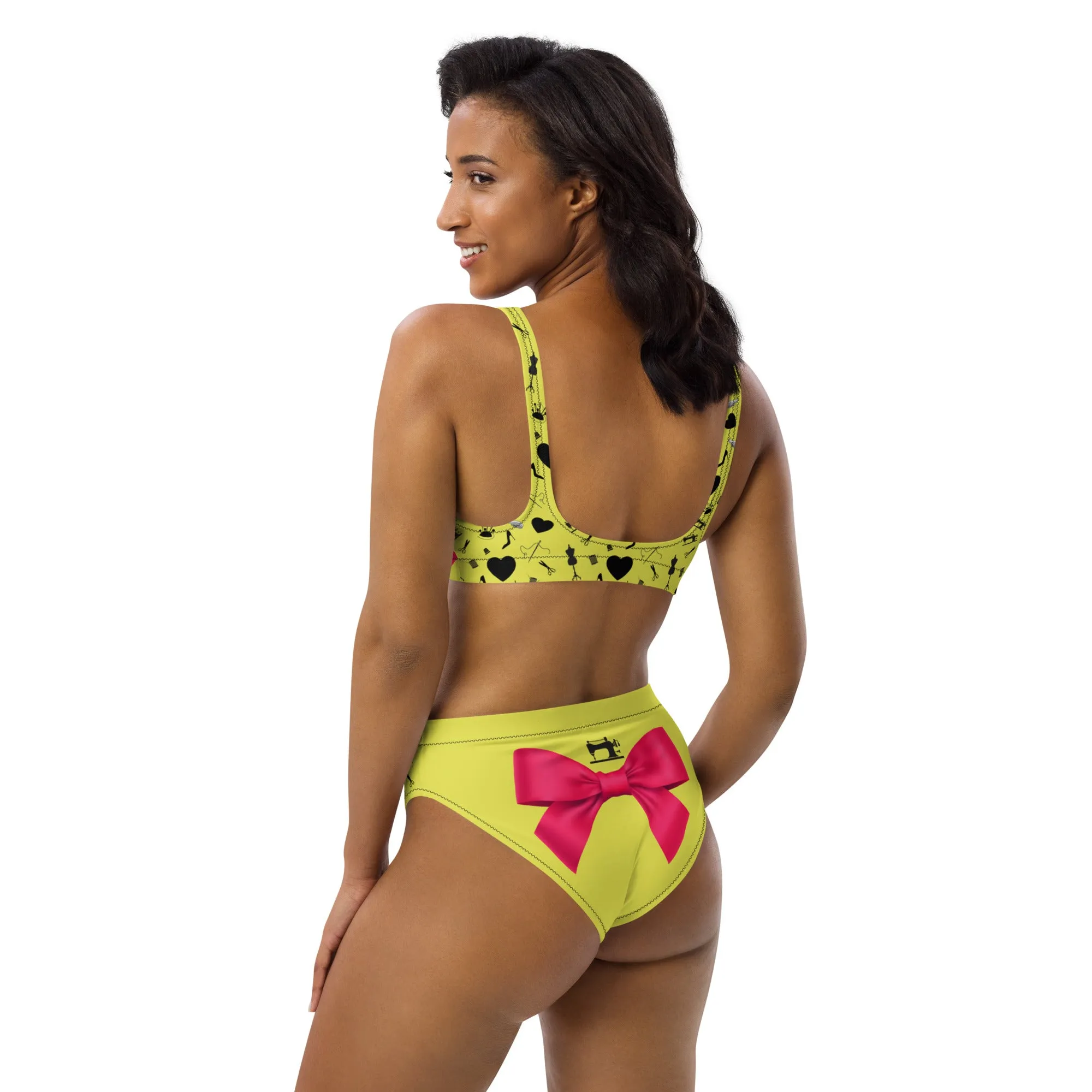 Recycled high-waisted bikini 'Fashion week'