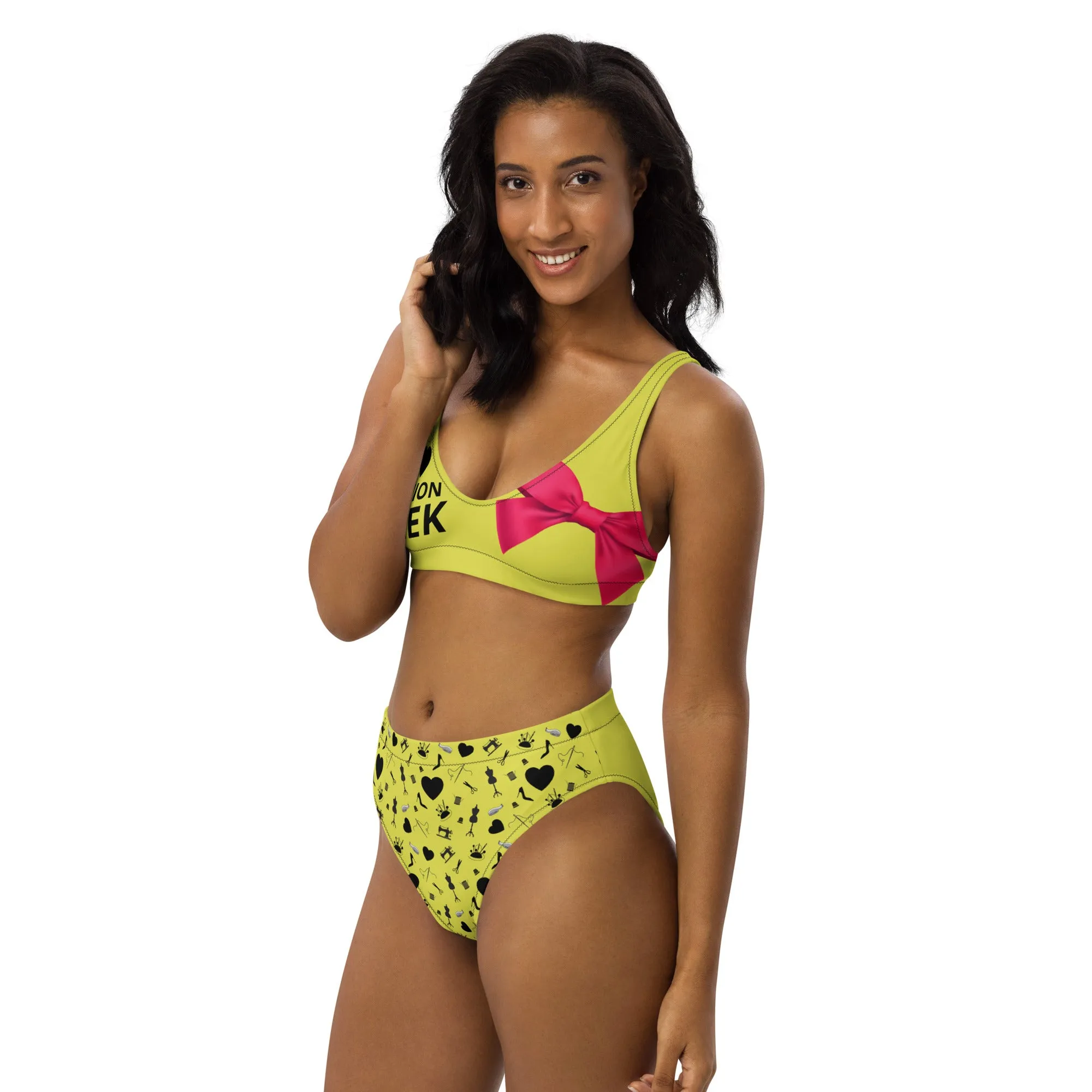 Recycled high-waisted bikini 'Fashion week'