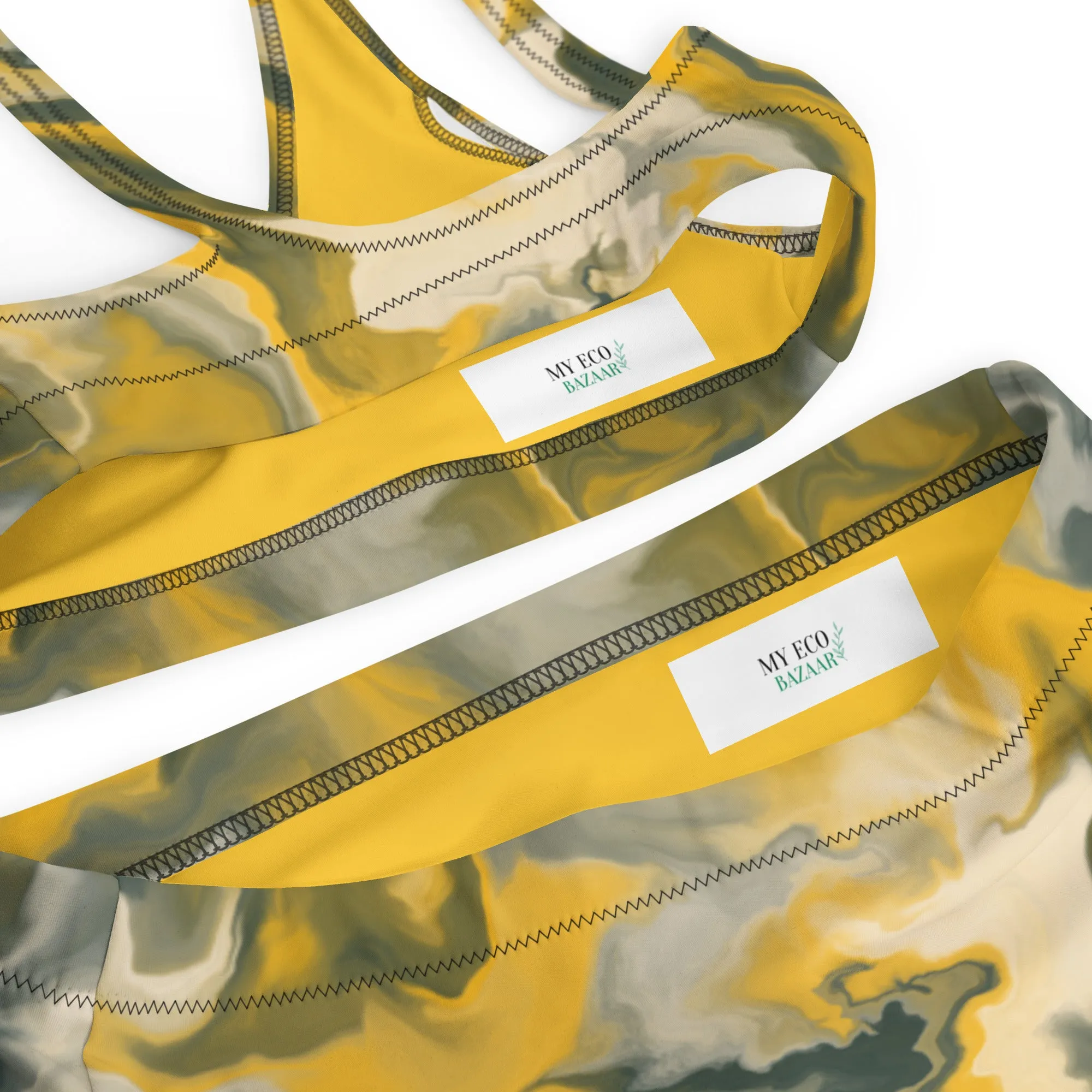 Recycled High-Waisted Bikini - Tie Dye