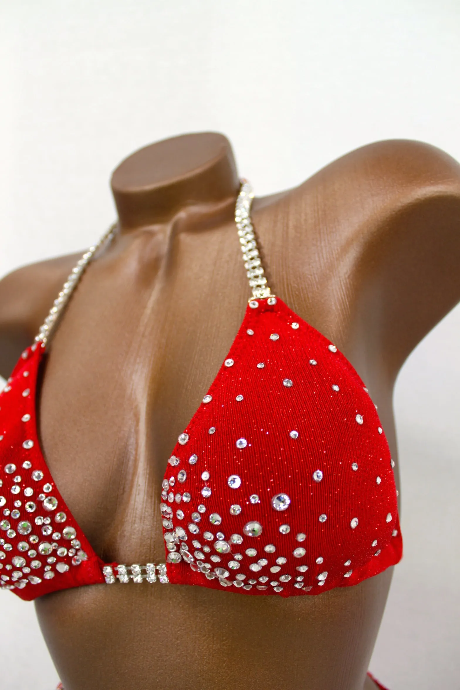 Red Slinky with Red Glitter Bikini Suit