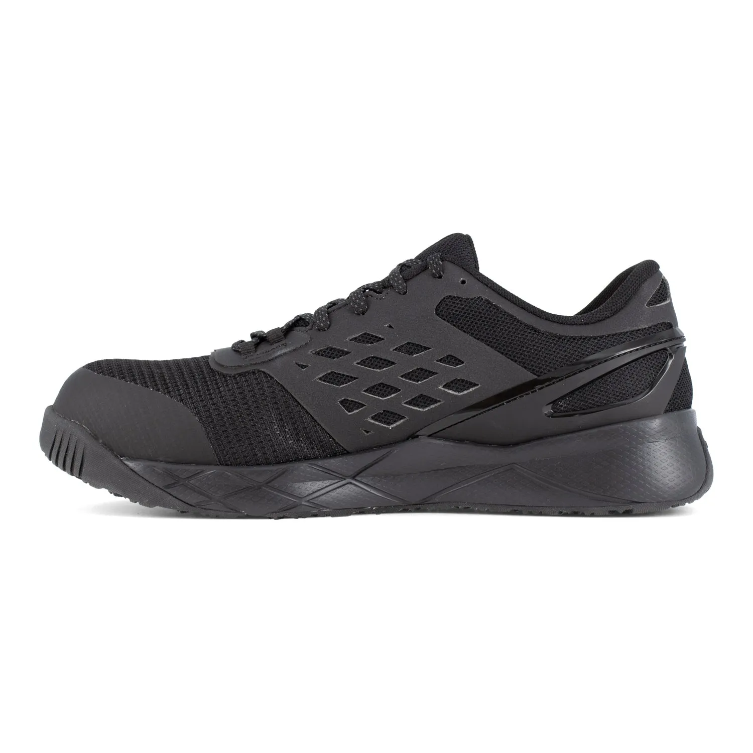 Reebok Womens Nanoflex TR Black Mesh CT EH Athletic Work Shoes 9.5 W
