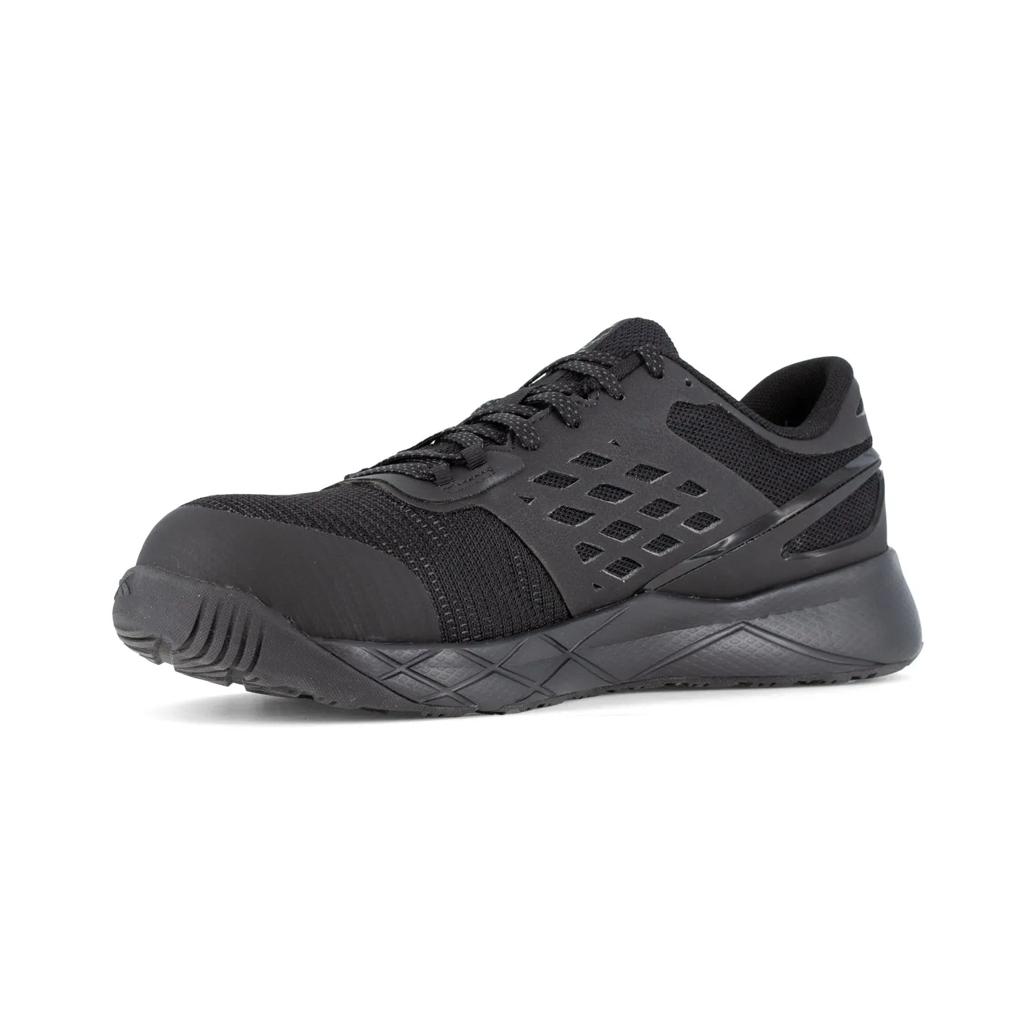 Reebok Womens Nanoflex TR Black Mesh CT EH Athletic Work Shoes 9.5 W