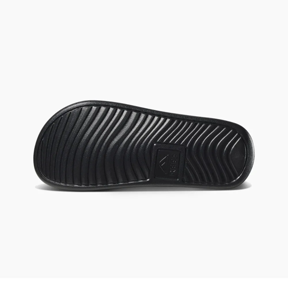Reef Kids One Slide Sandals  - Black/White