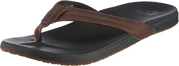 Reef Mens's Cushion Phantom LE Premium Leather Flip Flops