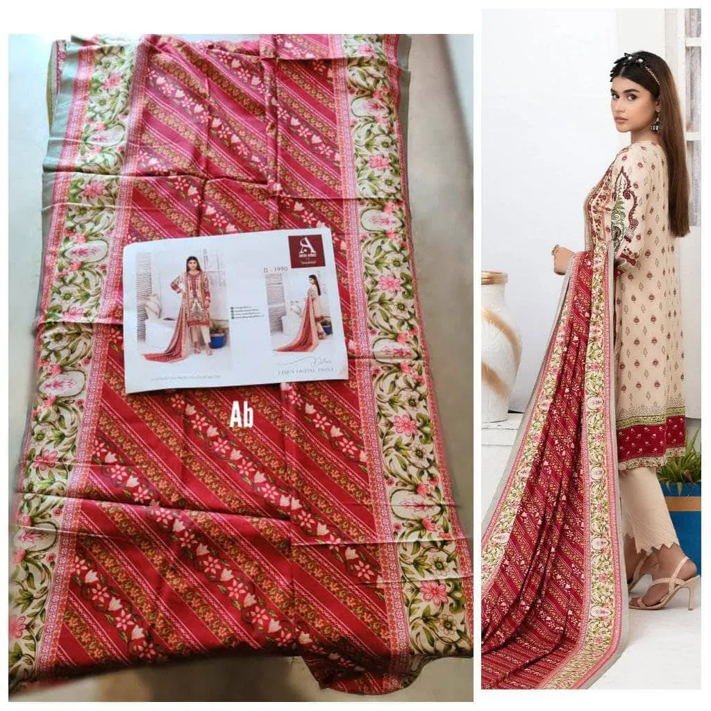 Restocked/Amna Sohail Dilara Linen