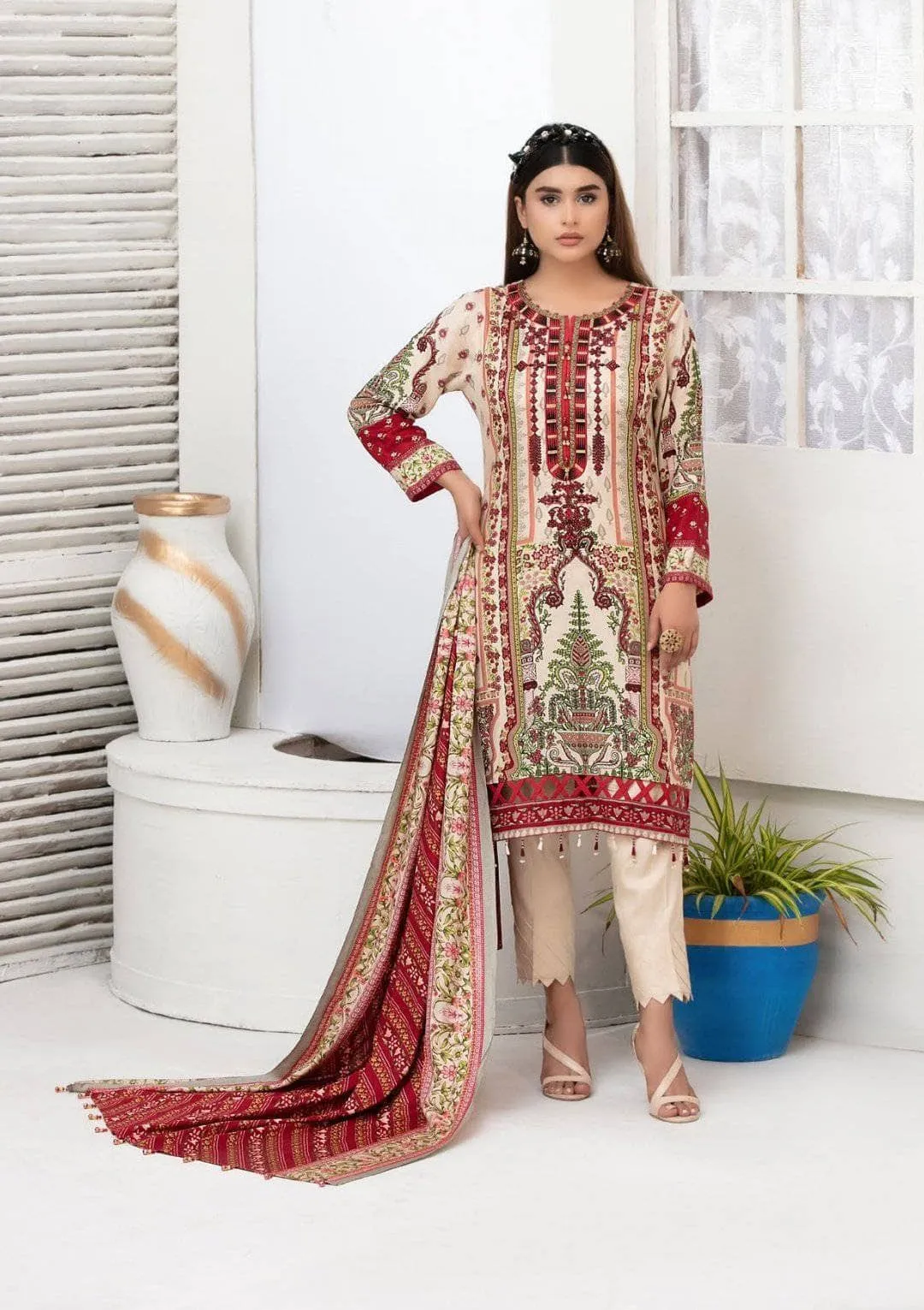 Restocked/Amna Sohail Dilara Linen