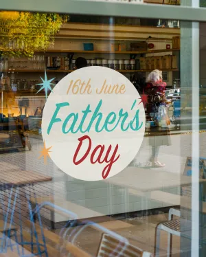 Retro Father's Day Retail Graphics