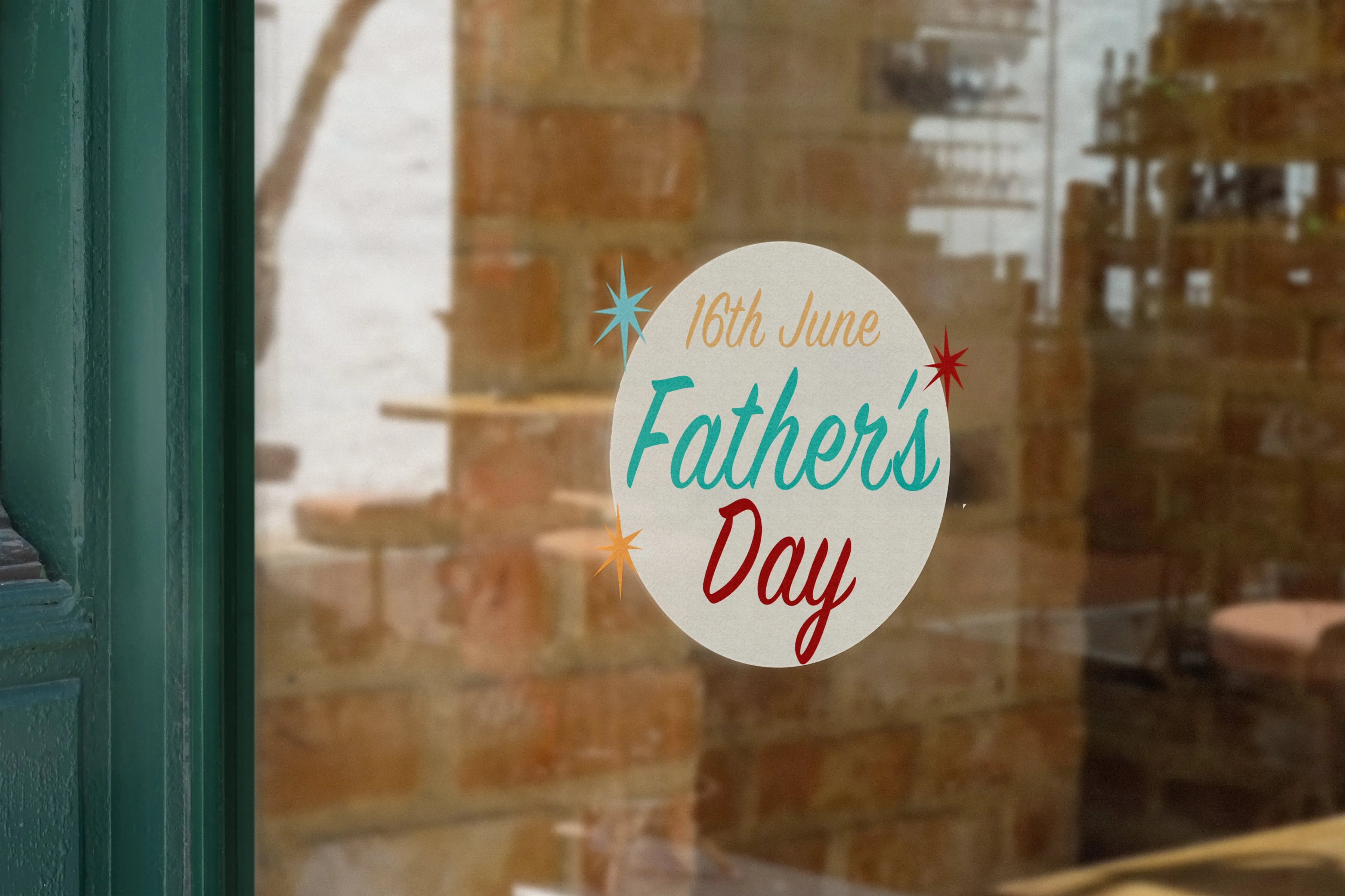 Retro Father's Day Retail Graphics