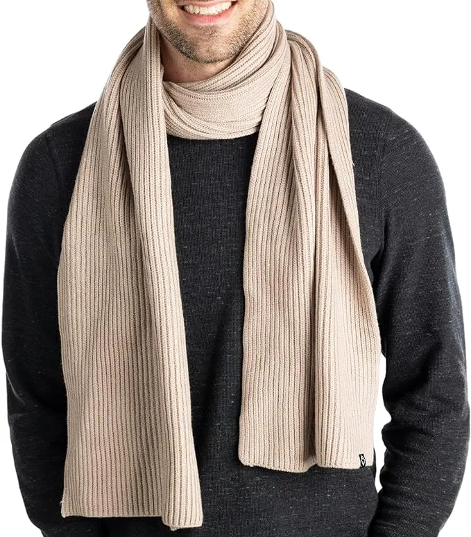 Ribbed Knit Buttery Soft Scarf by Funky Junque