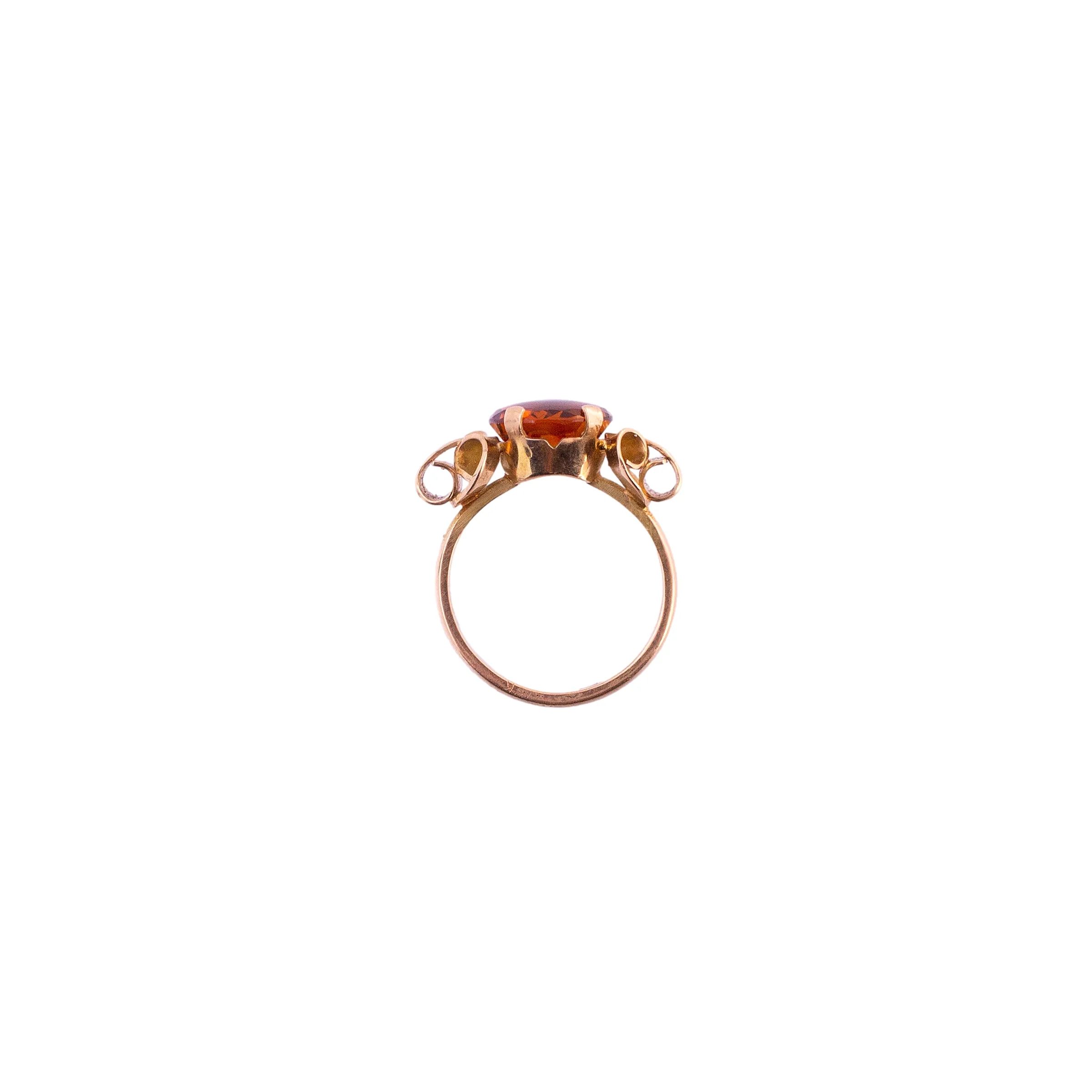 Ribbon Curl Orange Topaz Ring