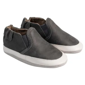 Robeez Liam Basic Soft Soles - Charcoal