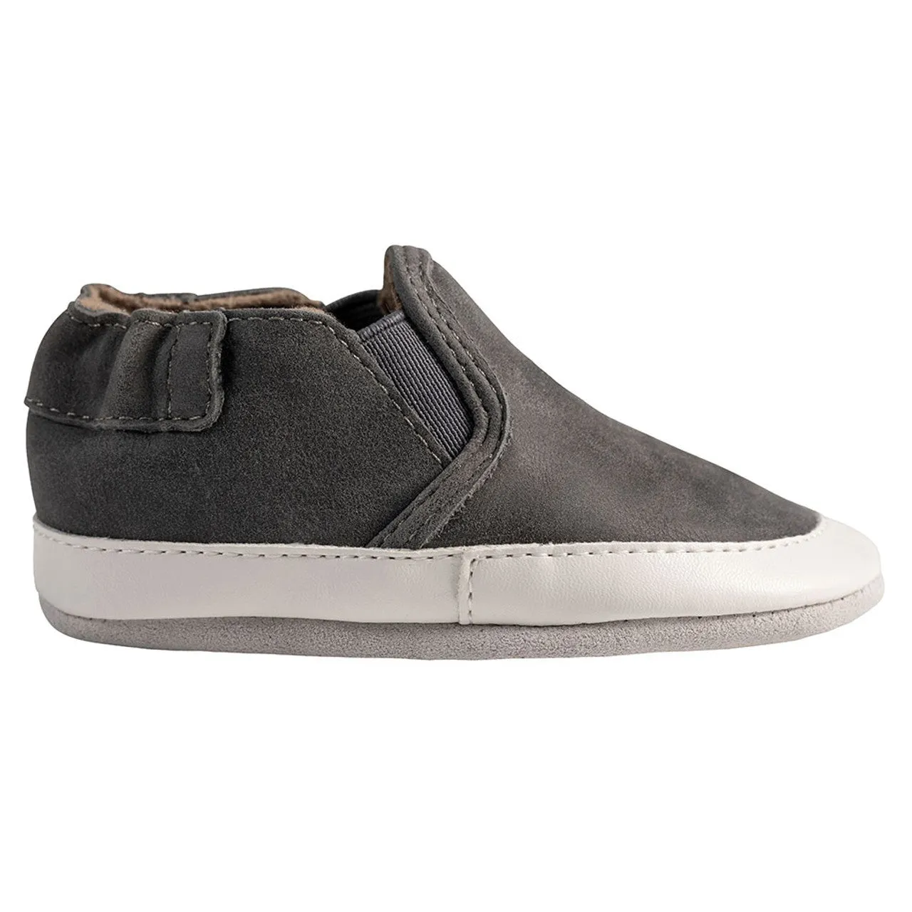 Robeez Liam Basic Soft Soles - Charcoal
