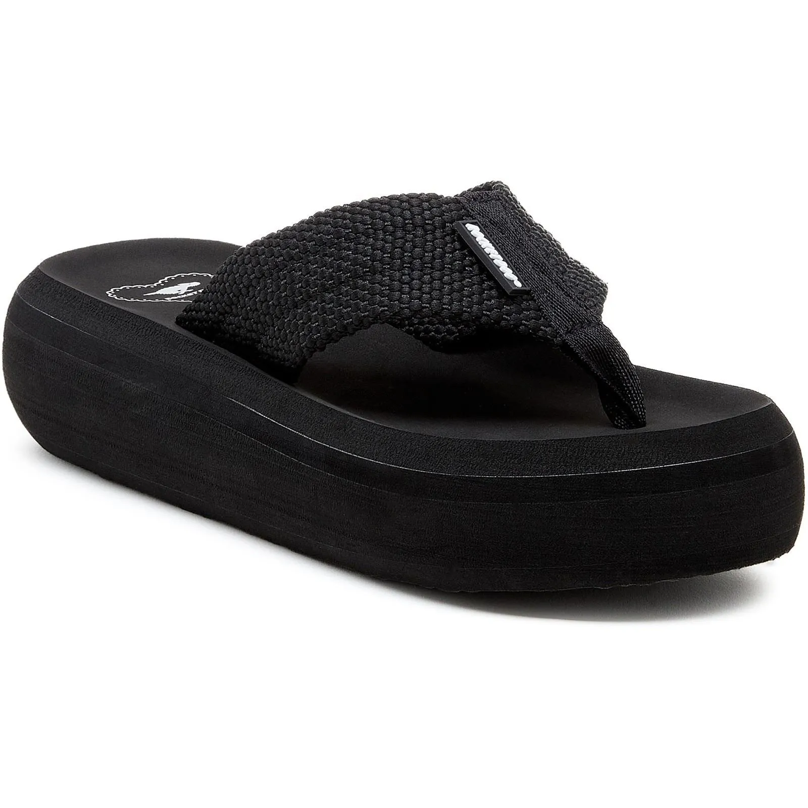 Rocket Dog Sandy Webbing Textile Women's Black Sandals