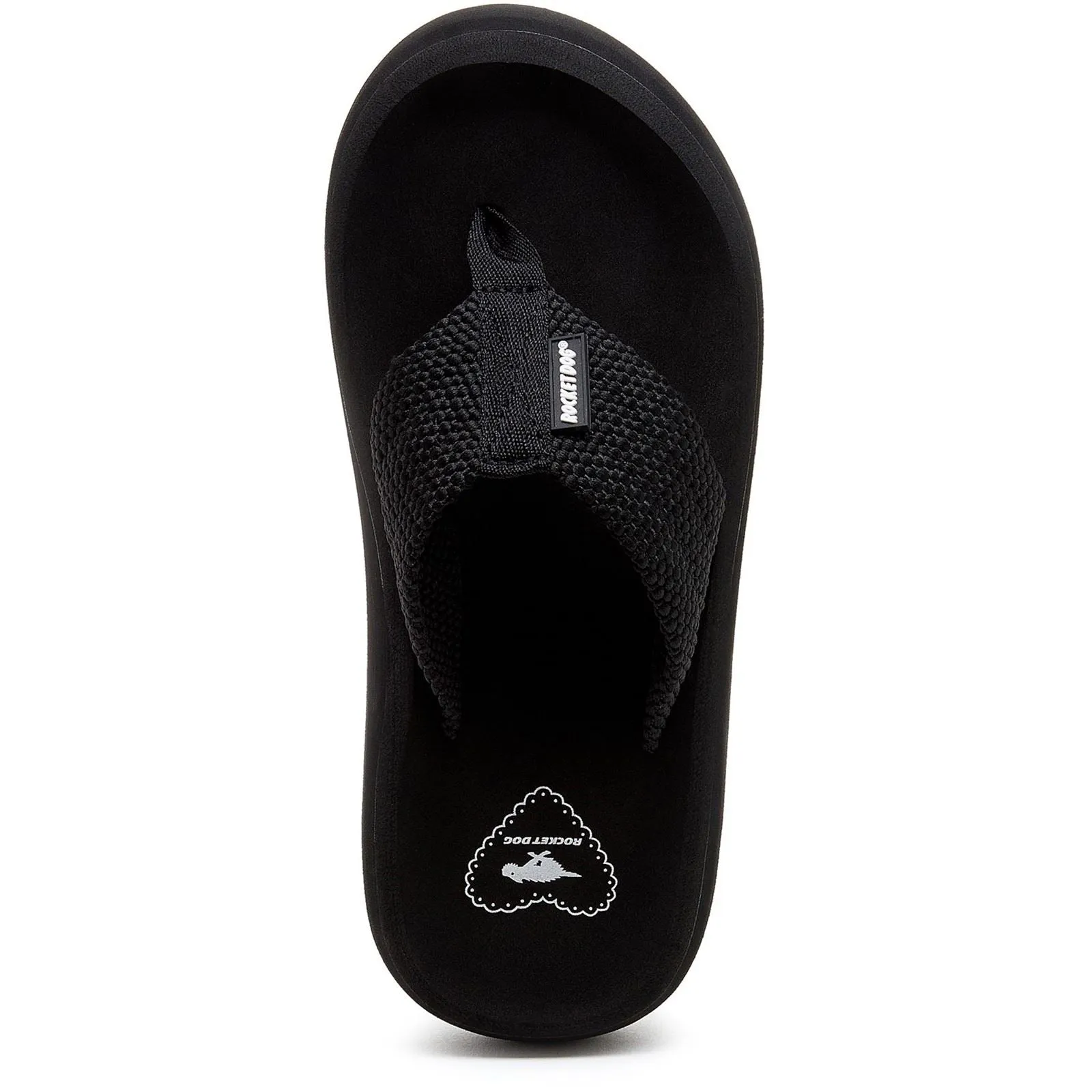 Rocket Dog Sandy Webbing Textile Women's Black Sandals