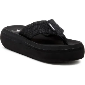 Rocket Dog Sandy Webbing Textile Women's Black Sandals