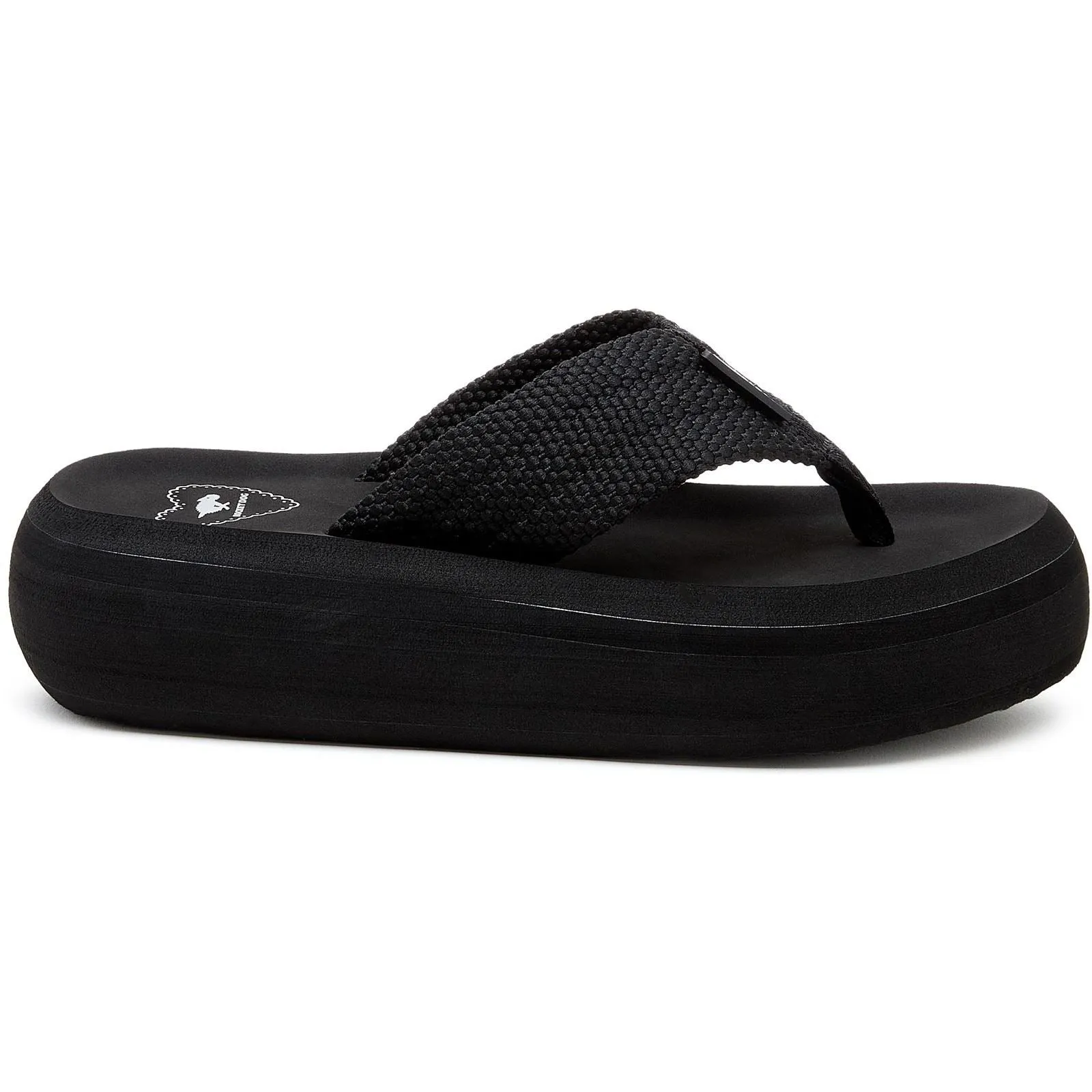 Rocket Dog Sandy Webbing Textile Women's Black Sandals