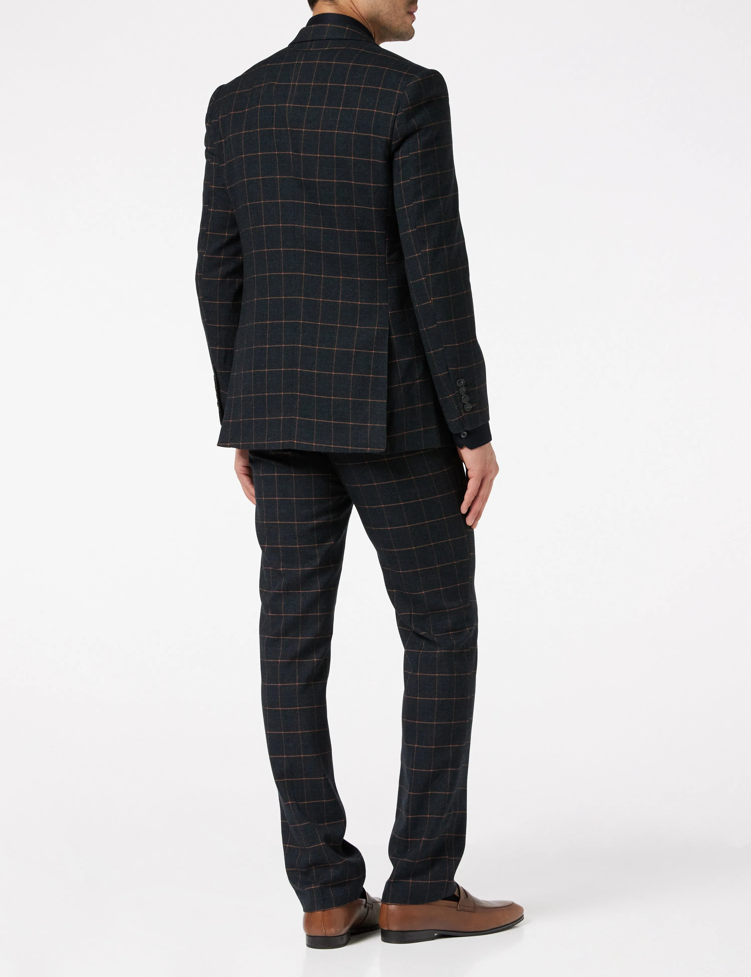 Roger - Orange Check on Black Suit