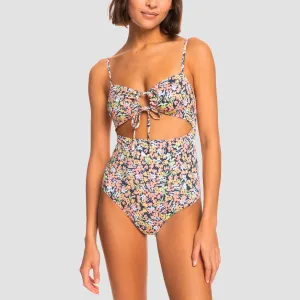 Roxy Beach Classics One-Piece Swimsuit Mood Indigo Ditsy Love - Womens