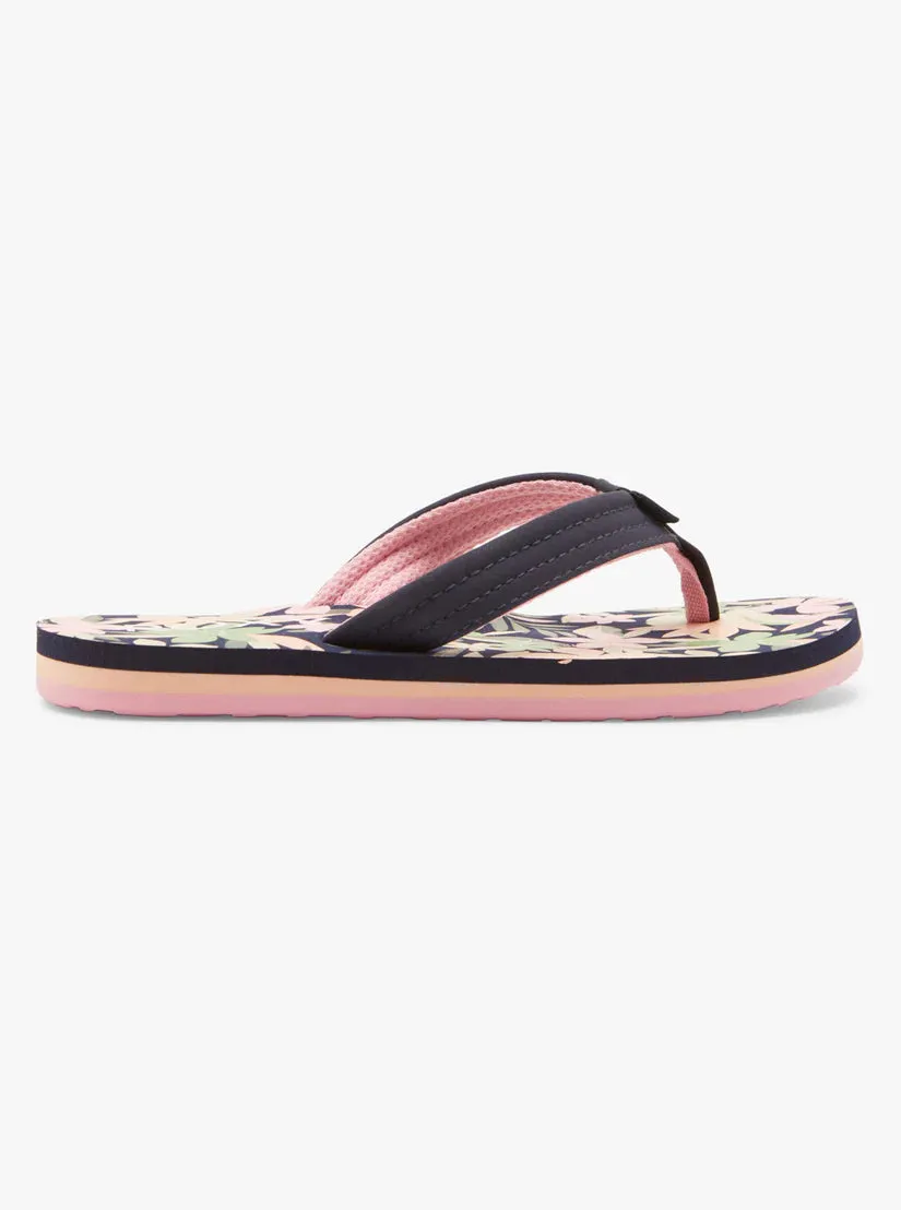Roxy Girls Vista Loreto Flip-Flops - Lt/Navy Pink