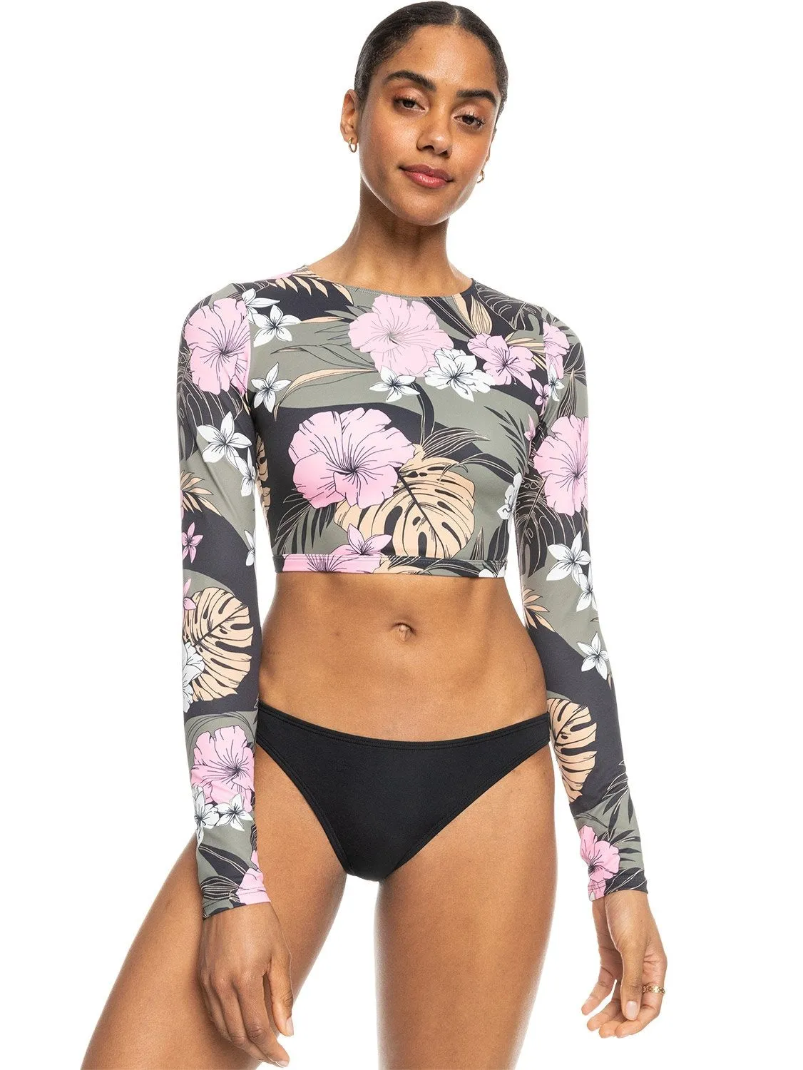 Roxy Ladies Pro Nose Ride Crop Lycra Rashvest