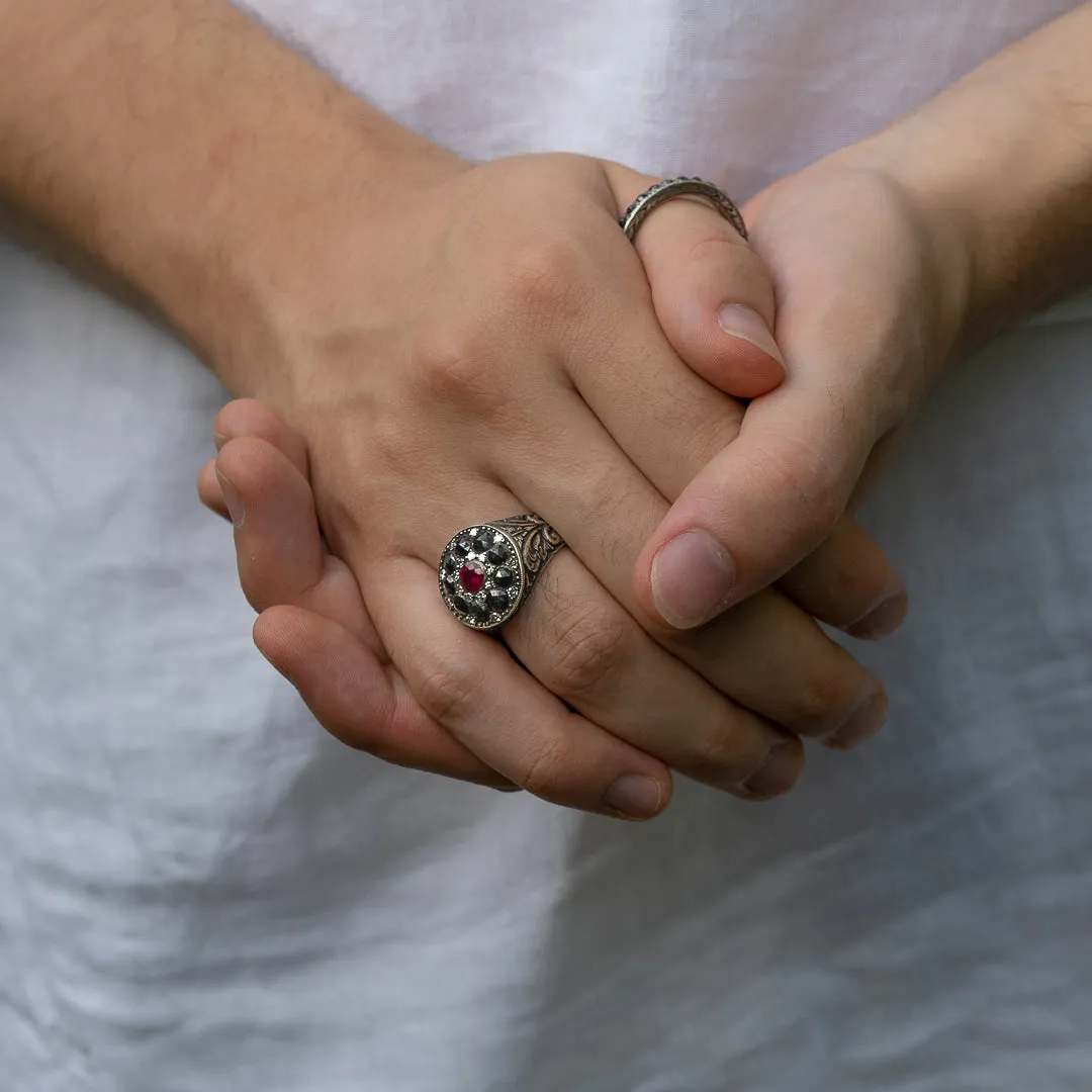 RUBY SIGNET RING
