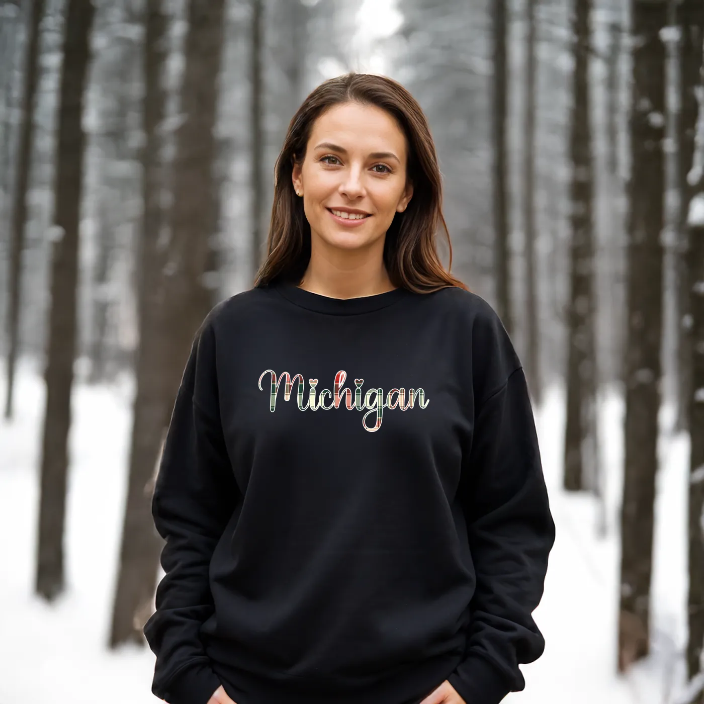 SALE "Wrapped Up In Michigan" Relaxed Fit Classic Crew Unisex Sweatshirt