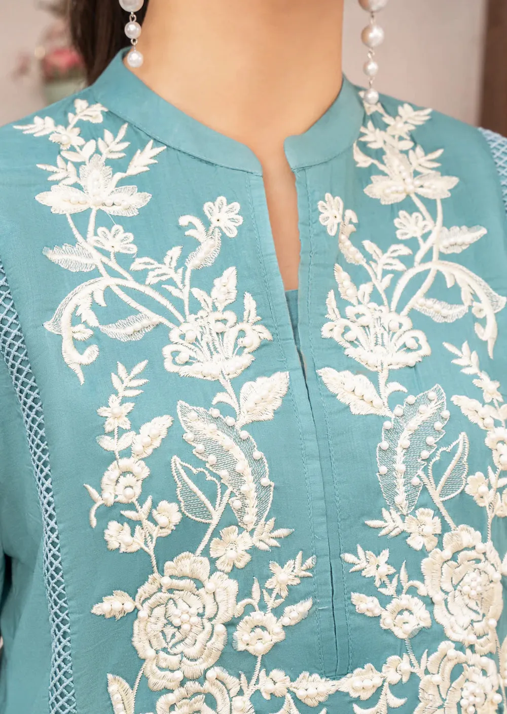 SBMT-05 - Aquamarine - Readymade - 2 Piece Sahiba by Mirza Suit 2025