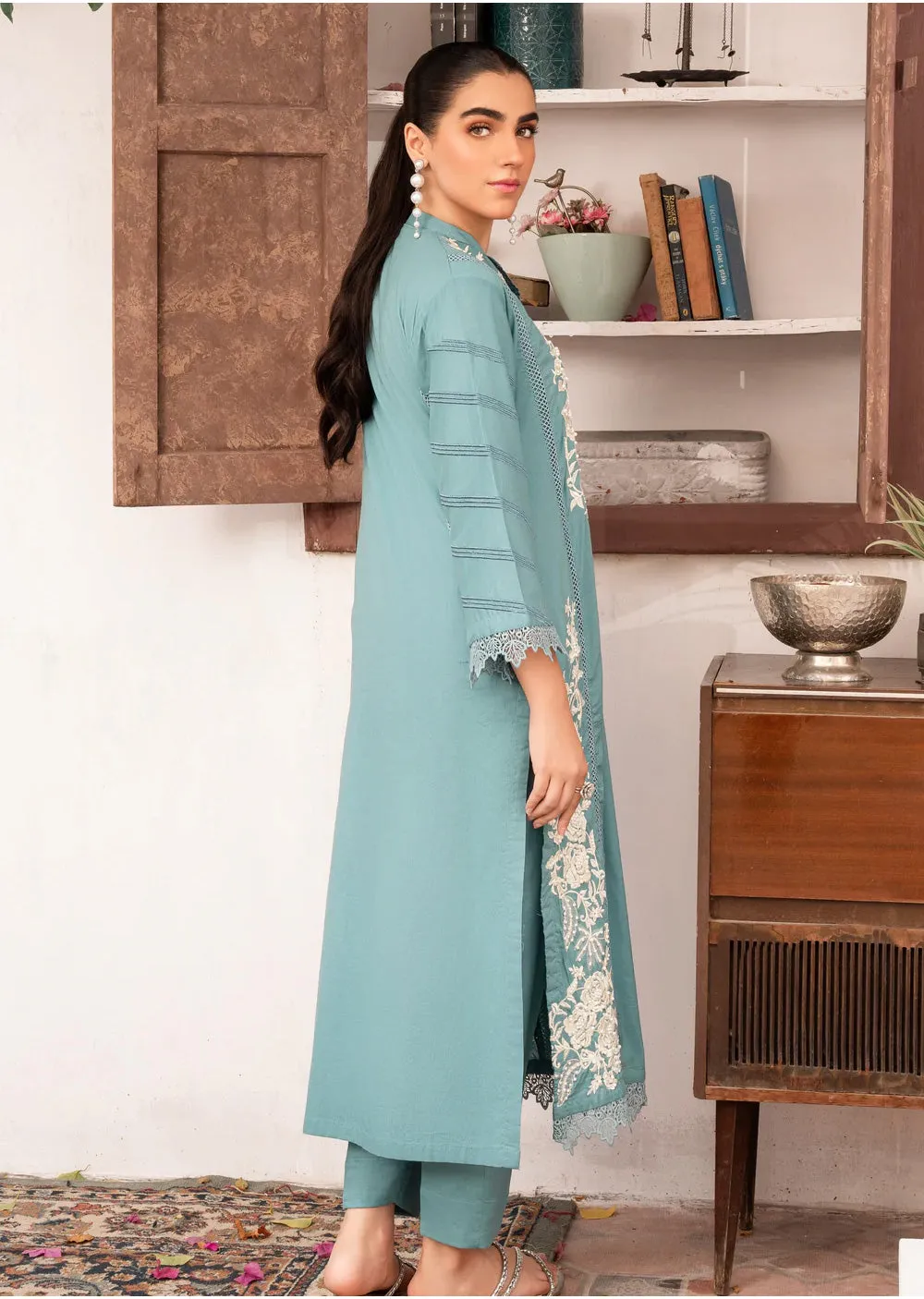 SBMT-05 - Aquamarine - Readymade - 2 Piece Sahiba by Mirza Suit 2025