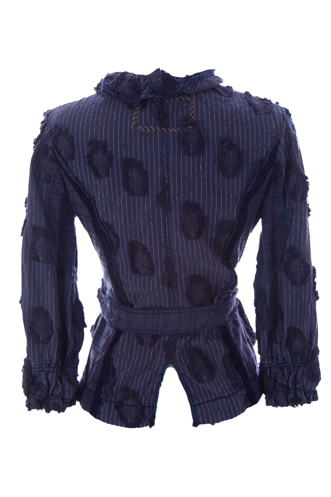 Shangana Women's 3/4 Sleeve Embroidered Blazer X-Small Patriot Blue