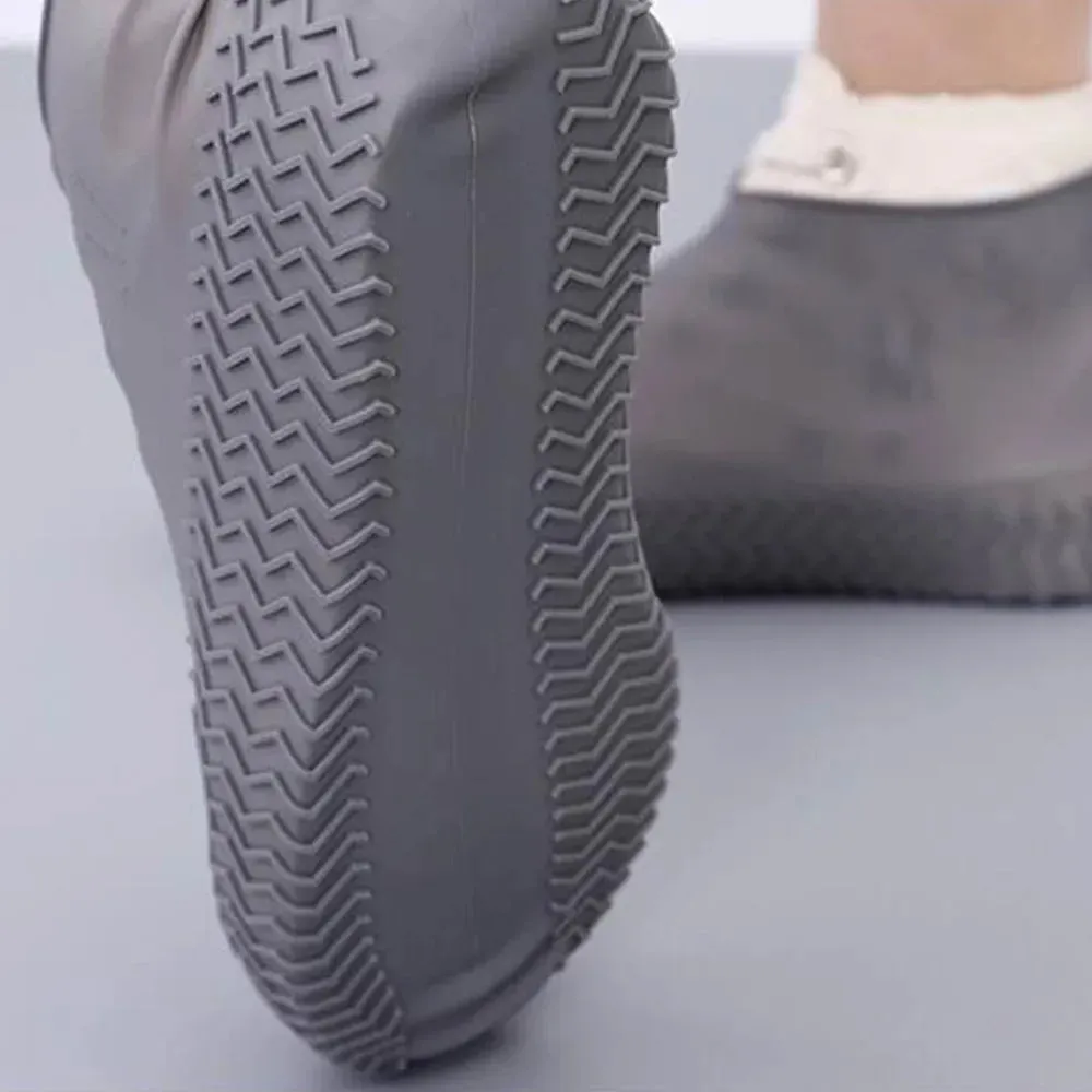 Silicone Waterproof Shoe Covers - Non-Slip, Foldable, and Durable