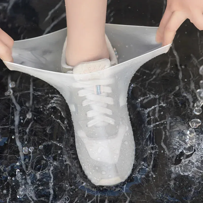 Silicone Waterproof Shoe Covers - Non-Slip, Foldable, and Durable