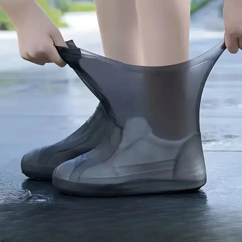 Silicone Waterproof Shoe Covers - Non-Slip, Foldable, and Durable