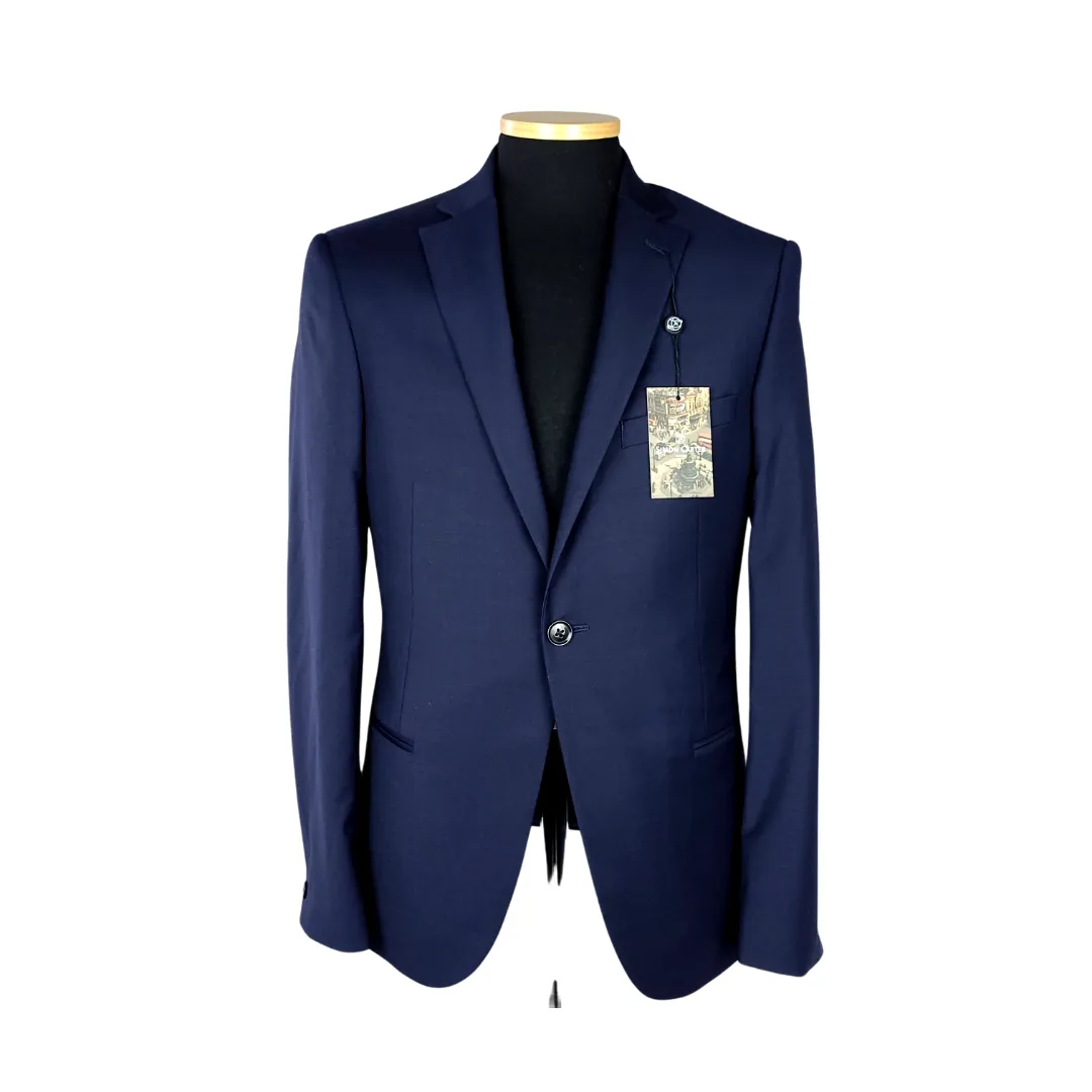 SIMON CARTER MEN'S STRATCH SUITS JACKET NAVY