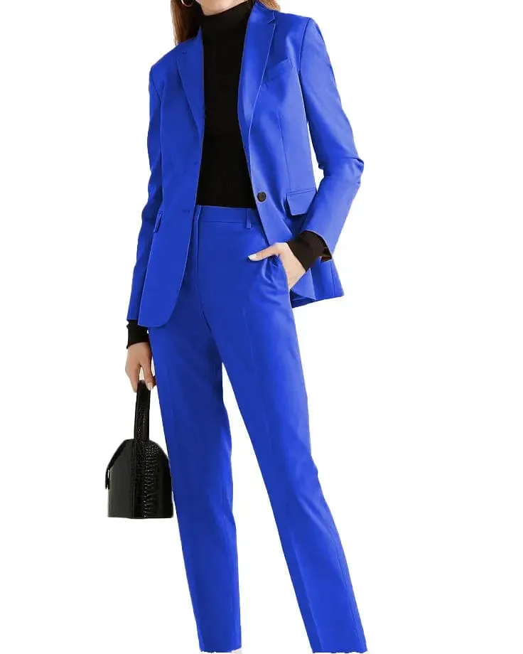 Single Buttons Notch Lapel 2 Pieces Women Suit