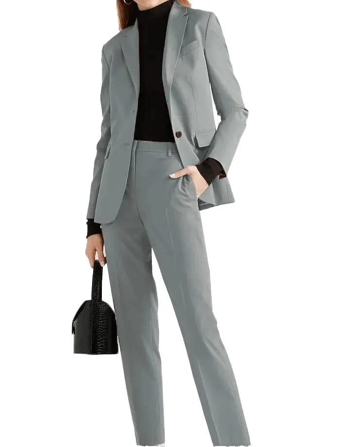 Single Buttons Notch Lapel 2 Pieces Women Suit
