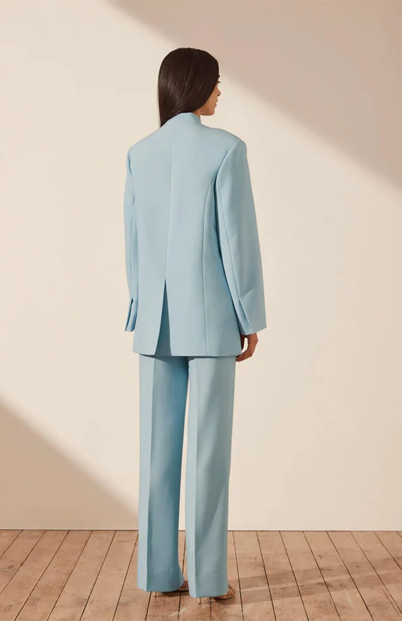Sky Luxe Blazer Set | Sky Blue Blazer Set
