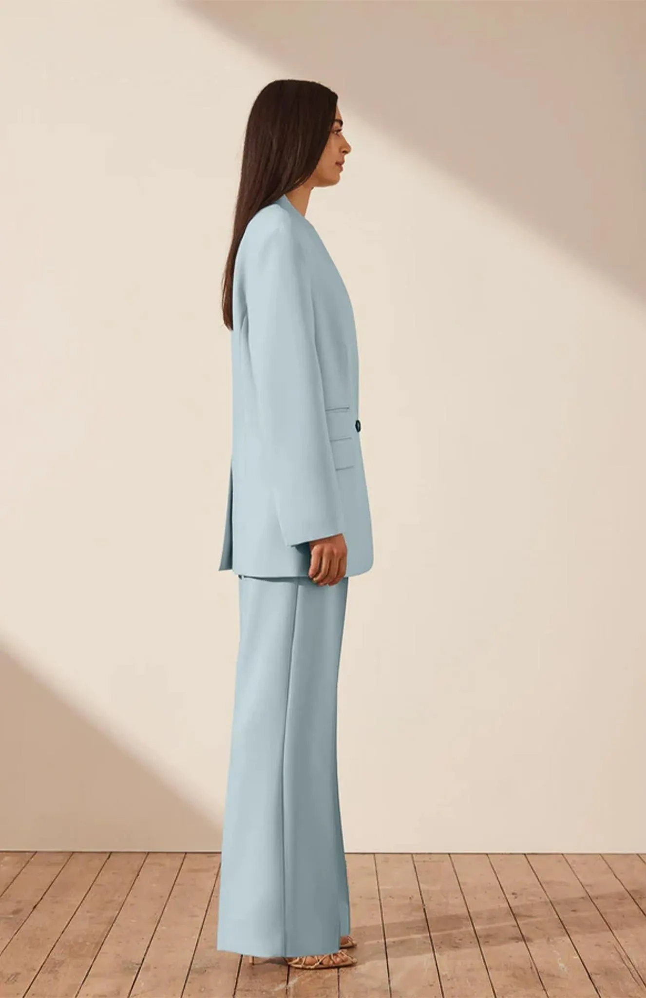 Sky Luxe Blazer Set | Sky Blue Blazer Set