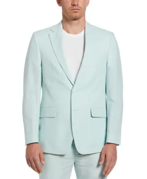 Slim Fit Linen Blend Suit Jacket