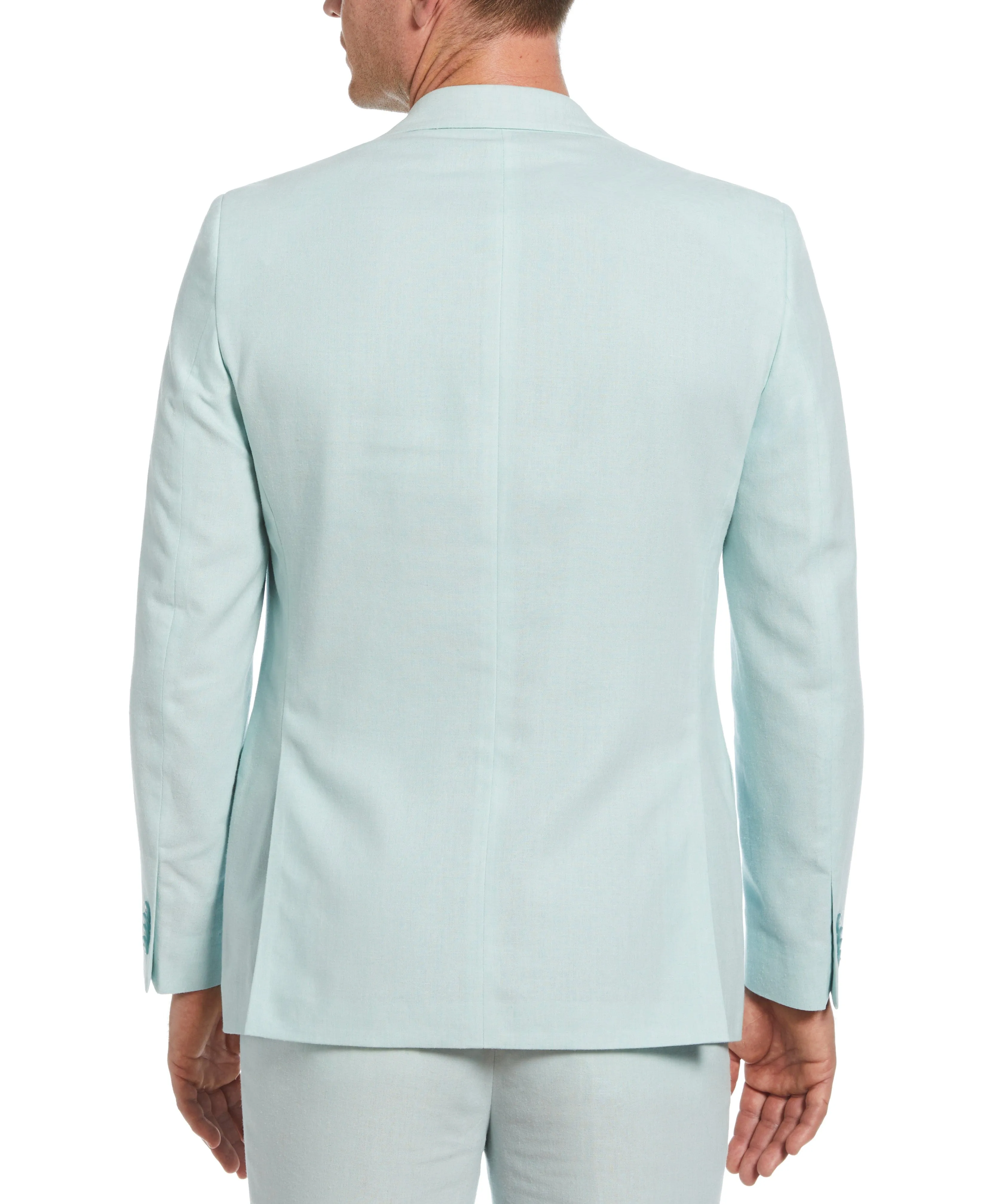 Slim Fit Linen Blend Suit Jacket
