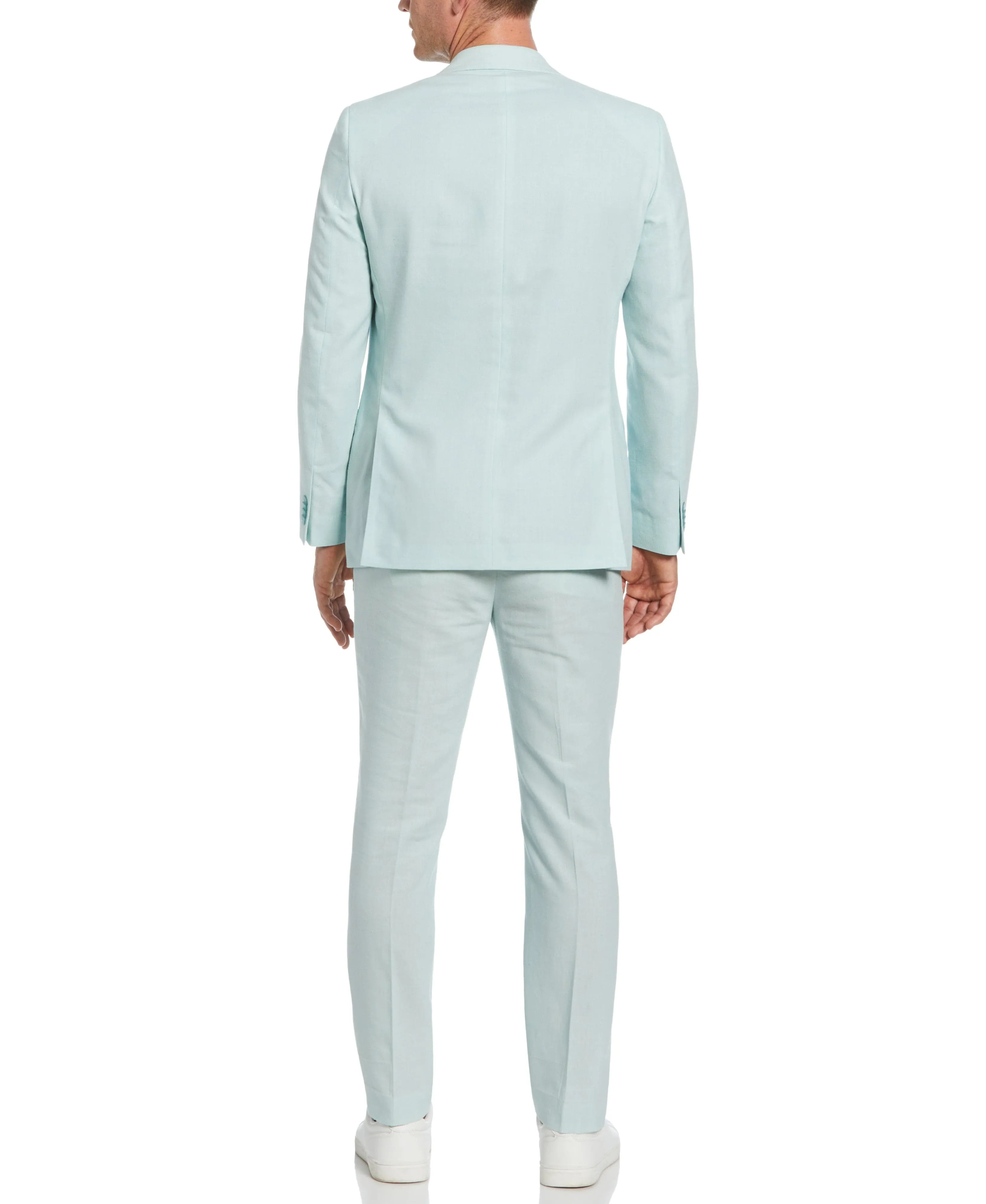 Slim Fit Linen Blend Suit Jacket