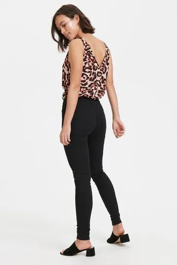 Soaked In Luxury Black Leia Skinny Jeggings