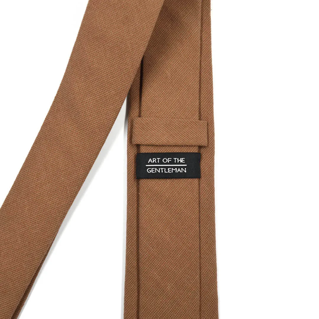 Solid Brown Tie