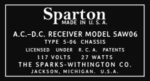 SPARTON-5AW06-SPECIFICATIONS