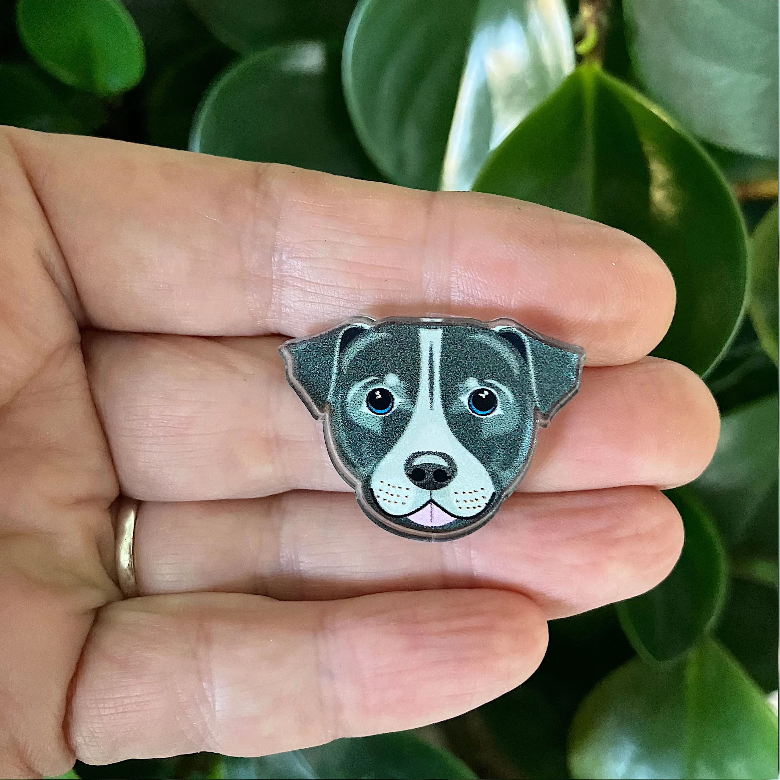 Staffie Pin