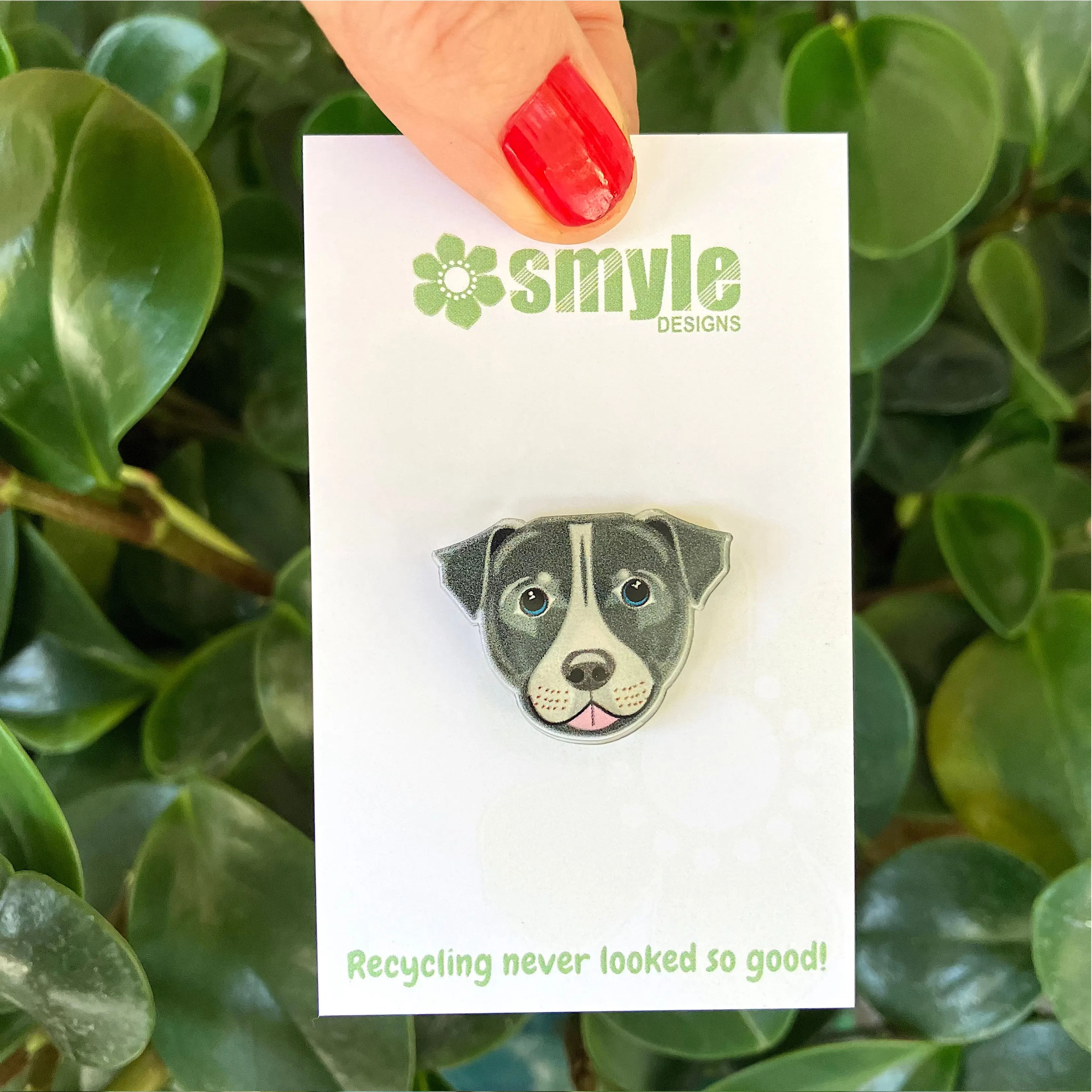 Staffie Pin
