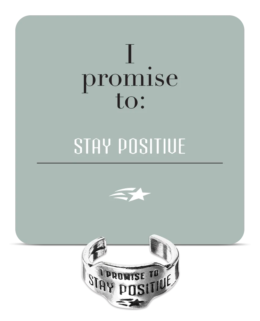 Stay Positive Promise Ring