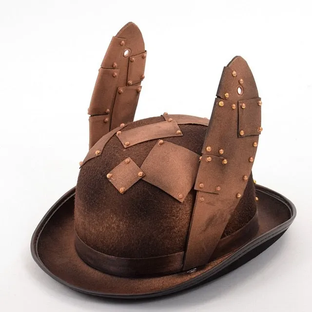 Steam Punk Hat with Retro Rabbit Ears