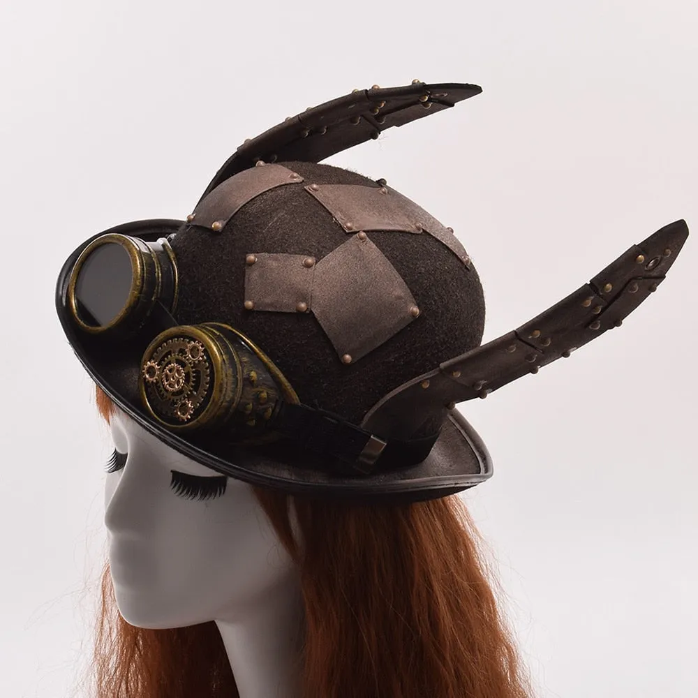 Steam Punk Hat with Retro Rabbit Ears