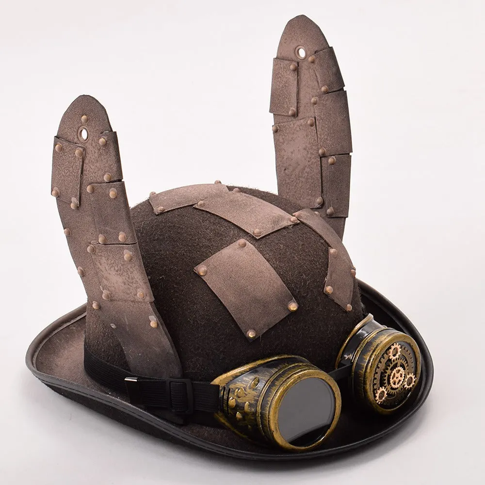 Steam Punk Hat with Retro Rabbit Ears